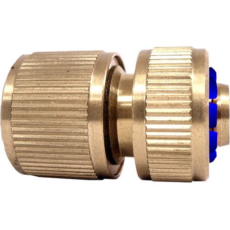 Blauer Schnellverbinder Aquastop ECO 3 Kugeln Ø15 BOUTTÉ