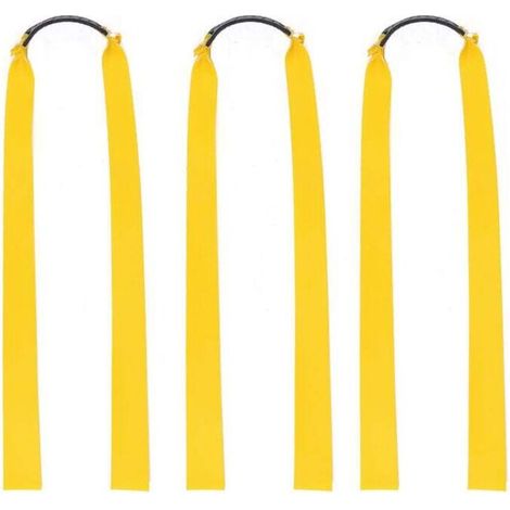 Packung mit 10 flachen elastischen Gummibändern als Ersatz für die Holzschleuderjagd im Freien, zufällige Farbe, 252 cm FLITI (1/4)