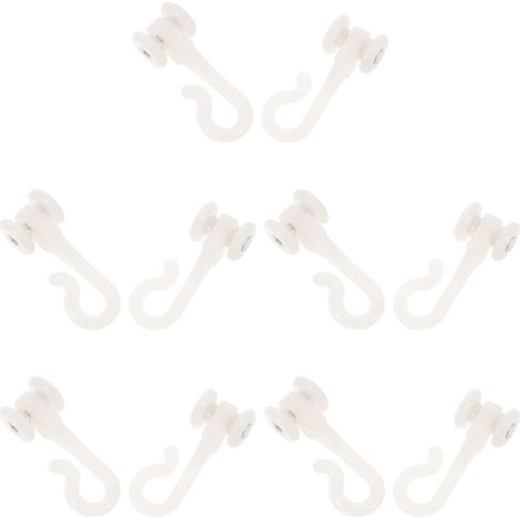 VILLCASE Lot de 10 crochets pour moustiquaires en plastique (1/5)