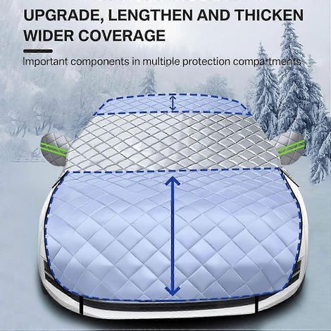 Housse de voiture demi-housse 2025 pour Mazda CX-3 CX-30 CX-5 CX-7 CX-9 MX-5, housse de voiture anti-grêle demi-housse imperméable, anti-poussière et résistante aux UV avec réflecteur (1/5)