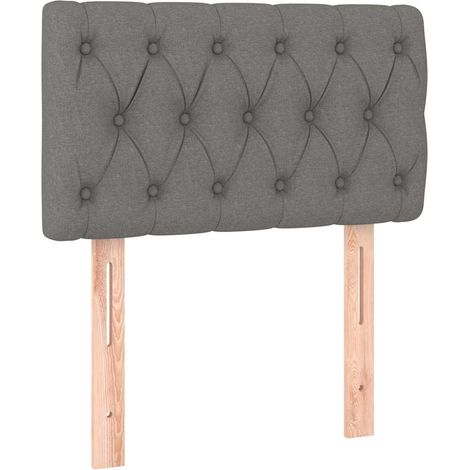 Maison Exclusive - Cabecero de tela gris oscuro 80x7x78/88 cm (1/5)