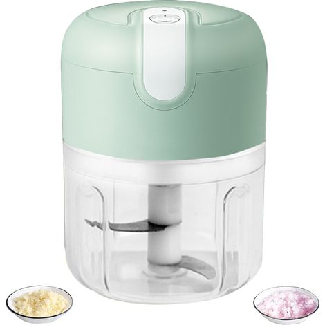 Hachoir À Ail Mini - Hachoir Électrique Sans Fil - Pour Ail Oignon Légumes Herbes - USB Rechargeable - 1 Pièce (1/5)
