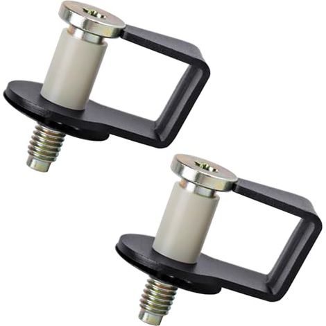 UNIGT Lot de 2 boulons de gâche de porte comprenant une bague compatible avec Ford 1980-1997 / Lincoln 1987-89 / 1981-90 Mercury Boulons de gâche de serrure de porte de rechange E9AZ5422008A / 38448 (1/5)
