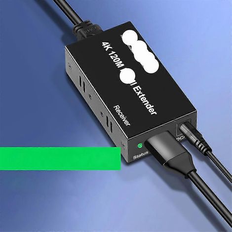 Extendeur HDMI 4K 120 Mbps, prenant en charge le bouclage Ethernet Cat5e/Cat6, l'audio HDMI vers RJ45 et la fonctionnalité EDID. (1/5)