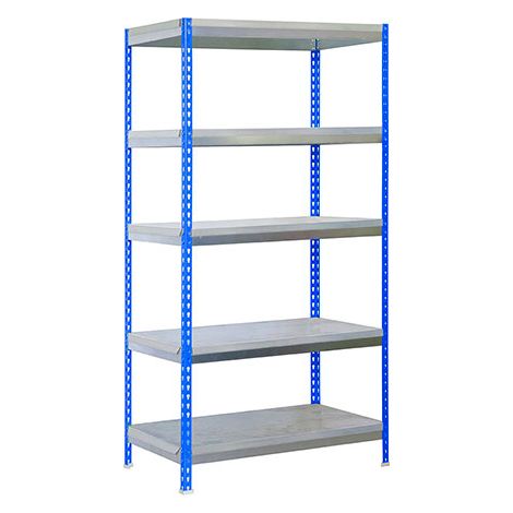 Simonrack BRICOFORTE 1004-5 étagère jardin bleu/galva robuste (1/3)