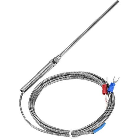 Thermoelement-Sensorfühler, Temperaturregler, Hochtemperatur-Thermoelement-Sensor Typ K (2M) (1/5)