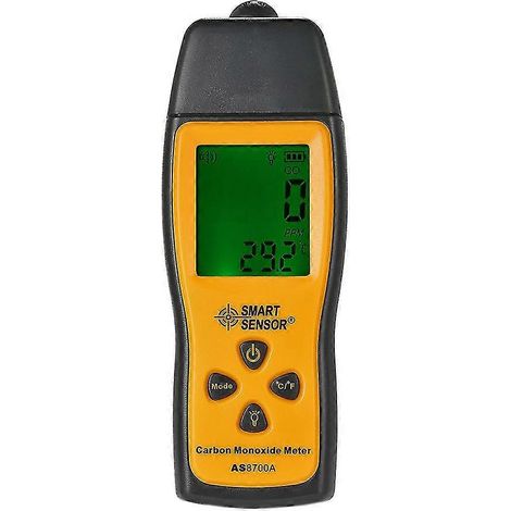 HONORNIC - Détecteur de monoxyde de carbone portable haute précision avec écran LCD, alarme sonore et lumineuse, plage de mesure 0-1000 ppm (1/5)