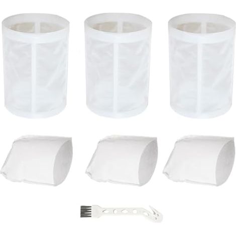 Kit de 7 filtres et pré-filtres pour Makita CL100/106/180 DCL180, sac filtrant pour Makita, filtre d'aspirateur pour Makita, avec 1 brosse, filtre 443060-3, pré-filtre 451208-3 (1/4)