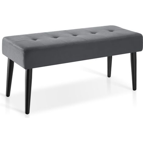 Banc en velours ou en bouclé capacité de charge : 220 kg, 95 x 38 x 45 cm (1/5)