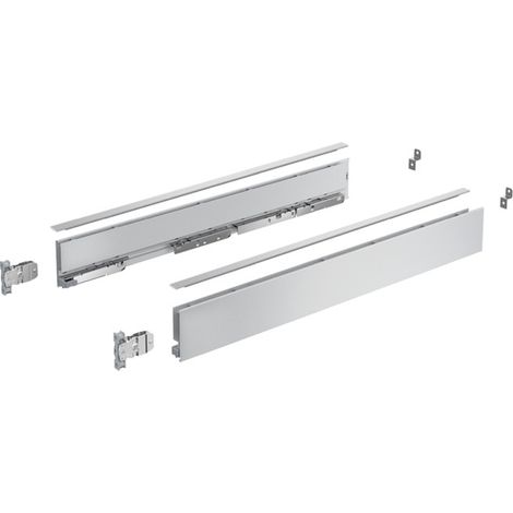 AvanTech YOU Kit de profil de côté de tiroir, hauteur 77 mm x NL 550 mm, argent, à gauche et à droite (1/4)