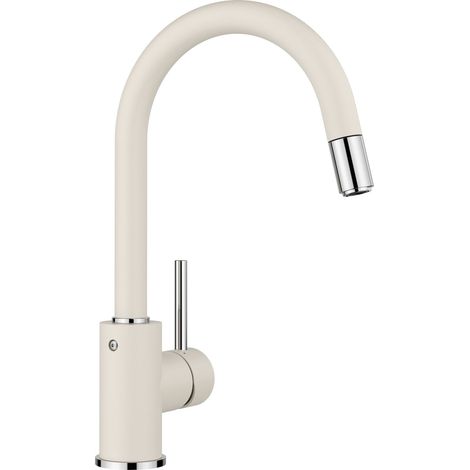 Blanco Mida S - Spültischarmatur mit ausziehbarem Auslauf, softweiß/chrom 526968