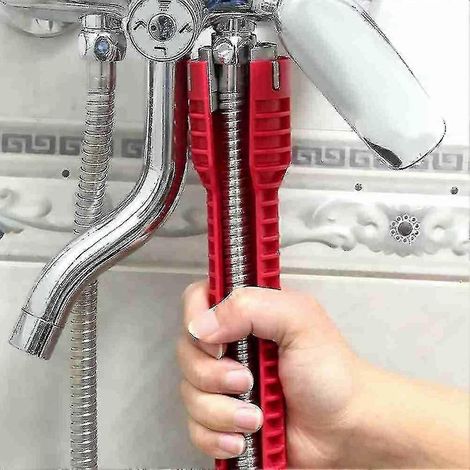 Clé à robinet Flume Wrench, clé de plomberie 8 en 1 antidérapante pour la cuisine et la salle de bain - En stock (1/5)
