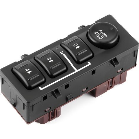 Commutateur De Sélection - Pour Transfert D'entraînement - ABS Noir - Compatible Chevrolet Avalanche 2003-2006 - 1 Pièce (1/5)