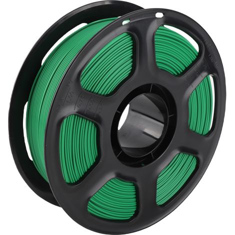 Filament imprimante 3D PLA long vert transparent 1.75mm 1KG matériau consommable (1/5)