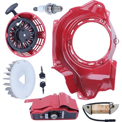 For Honda GX340 GX390 11HP 13HP engine parts, Recoil Starter Kit, 19610-ZE3-700ZB, 19511-ZE3-000, 28400-ZE3-W01ZP (1/5)