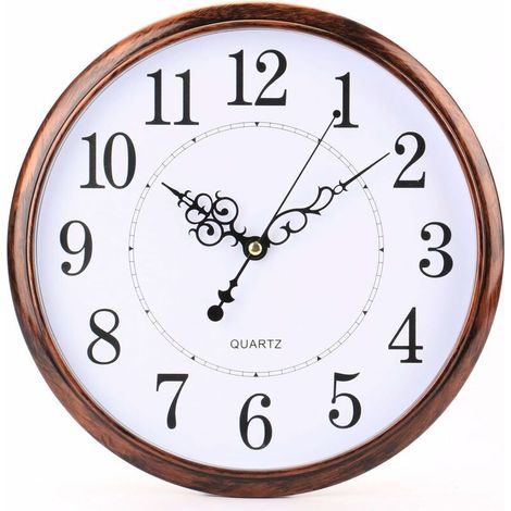 Green Mobility-Horloge Murale rétro silencieuse 30 cm (1/5)