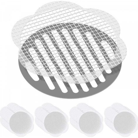 40PC Filtre Cheveux Douche et Baignoire, Attrape-Cheveux jetables pour Douche, Protecteur Grille évacuation, Filtre evier Cuisine pour Baignoire (1/5)