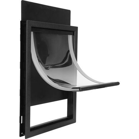 Porte pour animaux de compagnie en PVC avec aimant à fermeture automatique bidirectionnelle, accessoire de sécurité pour grands chiens XL (1/5)