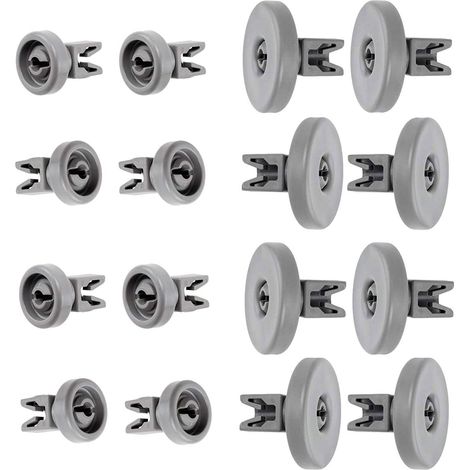 REX ELECTROLUX ZANUSSI KIT 16 RUOTE LAVASTOVIGLIE CESTELLO SUP+INF FL 9+FL1 0 (1/5)