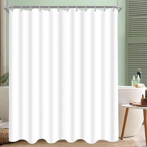Duschvorhang 200x240cm Wasserabweisend Antischimmel Polyester inkl. 12 Ringe (1/5)
