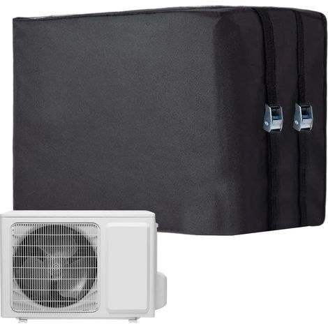 Housse Hiver Climatiseur,Housse de Protection Imperméable pour Extérieur,avec Boucles Ajustables Isolation pour Unité Condenseur Compresseur(65x45.5x52cm) (1/5)