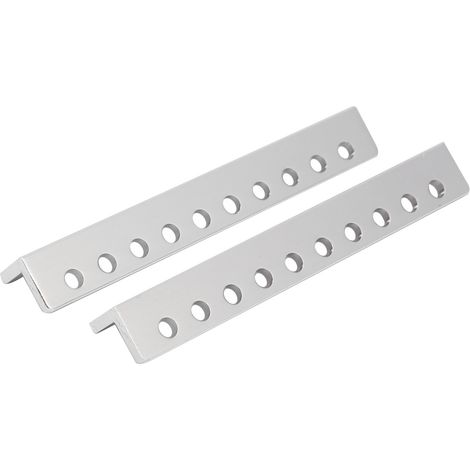 Poutre en aluminium en L 10 trous 12x12x88mm, accessoire robot industriel, profilé 3103-0010-0088, robuste et léger. (1/5)