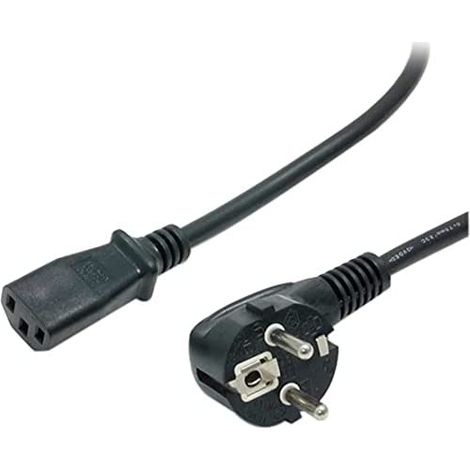 StarTech.com 2 m Computer Stromkabel, 18AWG, EU Schuko auf C13, 10A 250V, Schwarz Ersatz AC Netzkabel, Drucker Stromkabel, PC Stromversorgungskabel, Monitor Stromkabel - UL gelistet