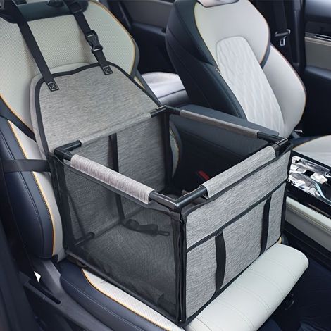 BelleRise - Siège auto premium pour chien (pour chiens de taille moyenne) — Panier de sécurité et coussin pour chien (1/4)