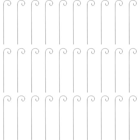 30 Pcs Crochets pour étiquettes de plantes, 20 cm, Crochets étiquettes en acier inoxydable pour plantes de jardin, Etiquettes pour fleurs, pots et plante en pot (1/5)