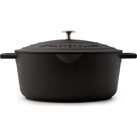 Masterclass ovale Auflaufform aus Aluminiumguss mit Antihaftbeschichtung und Siebdeckel, von Kochfeld zu Backofen, 30 cm, 6l
