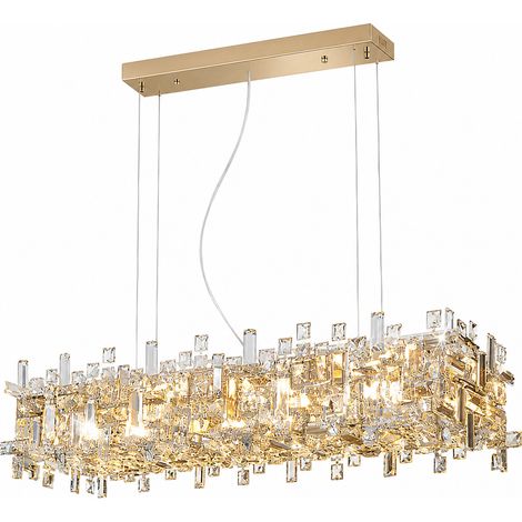 LED-Kronleuchter Günstig Kristall 100x30cm - PIBAOGU