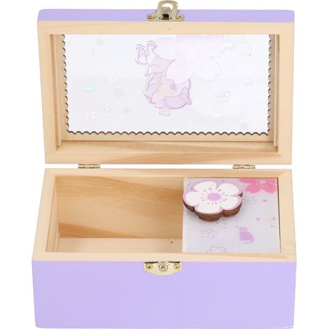 Boîte à bijoux pour petite fille, bijoux licorne, boîte à musique, cadeau d'anniversaire, boîte à bijoux, un cheval violet (1/5)