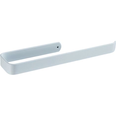 Blanc,33cm Porte Essuie Tout Mural Auto-Adhésif ou à Percer,Support Space en Aluminium pour Cuisine,Salle de Bain,Placards,Vertical ou Horizontal (1/5)
