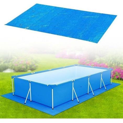 1 Tapis de Sol, Protection Tissée, Pour Piscine 300x200cm, Usage Extérieur (1/3)