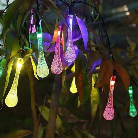 Guirlande Lumineuse - Boules Furry - 80 LED - 10 M - Mode Fixe ou Clignotant - Alimentation Piles AA - Décoration Intérieure Extérieure (1/5)