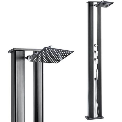 Douche Hybride Dada Straight 40L Coloris Anthracite / Alu brossé