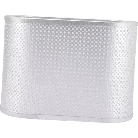 Abat Jour Lampe Chevet en Tissu Argenté, Structure Simple et Robuste, Évite L'irritation Lumineuse Directe, pour Chambre et Salon Plusieurs styles (1/5)