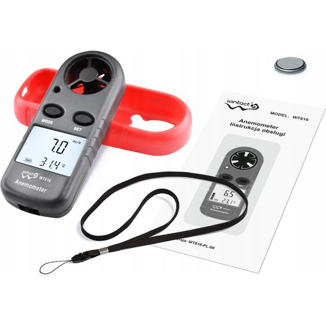 Anemometer, Windmesser, Temperatur- und Luftgeschwindigkeitsmessung (1/5)
