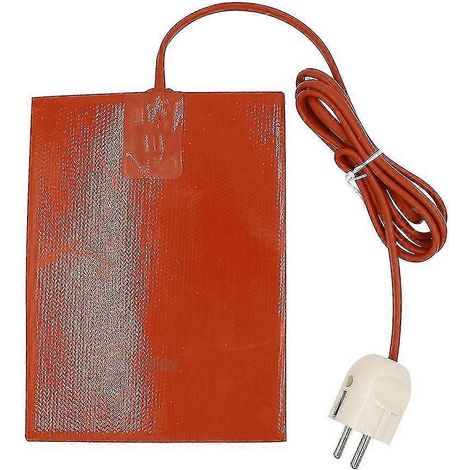 Coussin chauffant en silicone étanche 300 W pour carter d'huile moteur, avec prise européenne. (1/5)