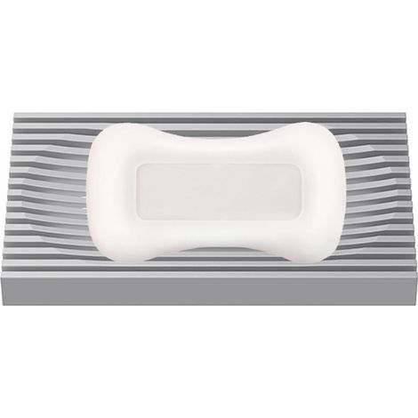 Support Savon - Double Face - Drainage Grille - Matériau TPR Anti-bactérien - Pour Salle De Bains - 1 Pièce (1/5)