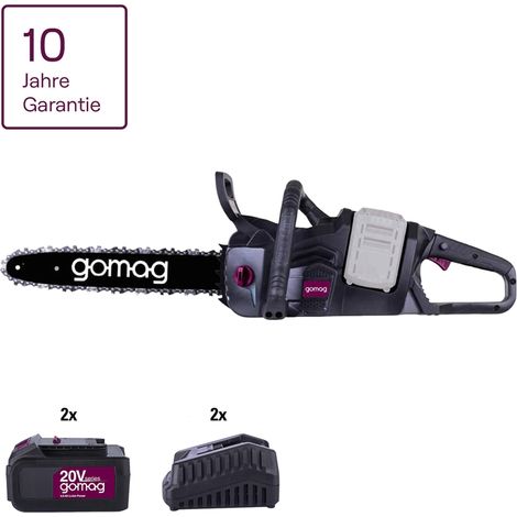 Gomag Akku Kettensäge GO-KS355BLTwin 20V 33,5cm 2x 4,0 Ah Akku/2x Ladegerät (1/5)