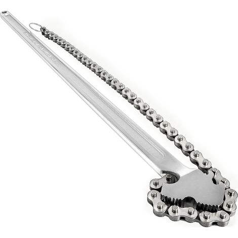 VEVOR Llave de cadena con mango de 610 mm cadena de 560 mm llave para tubos de acero al carbono adecuada para reparación de tanques de gasolina fontanería domestica mantenimiento de vehículos