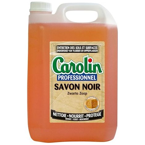 Nettoyant sols au savon noir Carolin Professionnel - Bidon de 5 L