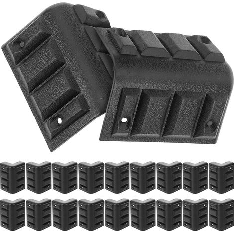 d'angle en Plastique Noir Résistante et Design Élégant Lot de 20 pour des Haut-parleurs pour Usage Scène (1/5)
