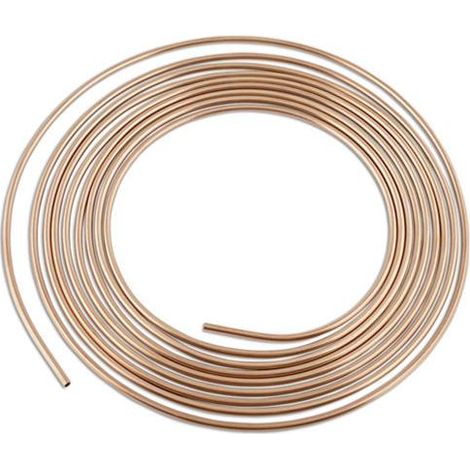 Tube cupro-nickel Ø 4.75, 3/16 7.50 m frein auto cotes imperiales