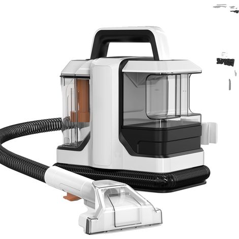 Nettoyeur de tapis portable, design compact, aspiration profonde, 750W 15KPa (1/2)