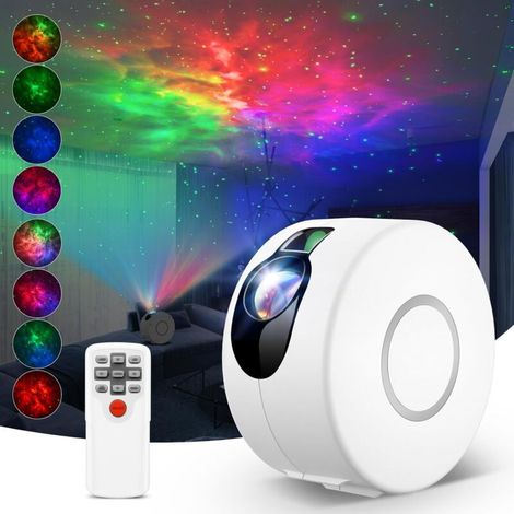 Projecteur D'étoiles - Projecteur De Galaxie LED Avec Nébuleuse - Pour Chambre Enfant Ou Salon - 16 Couleurs - Télécommande Incluse - 1 Pièce (1/5)