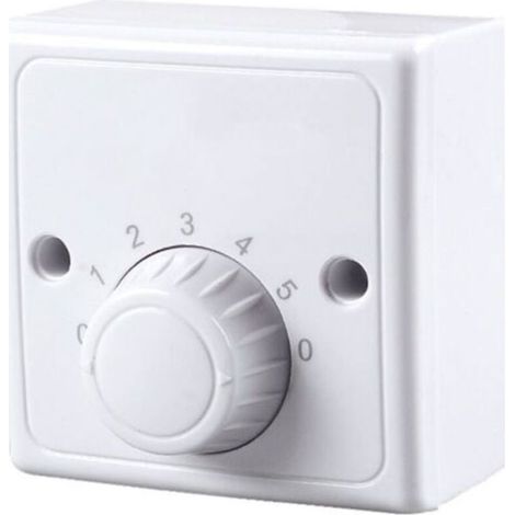 Interrupteur à variateur mural universel 220 V pour ventilateur de plafond, cinq vitesses. (1/4)