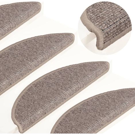 Selbstklebende Treppenmatten 15 Stk. 56x17x3 cm Dunkelbeige CFW863447 (1/5)