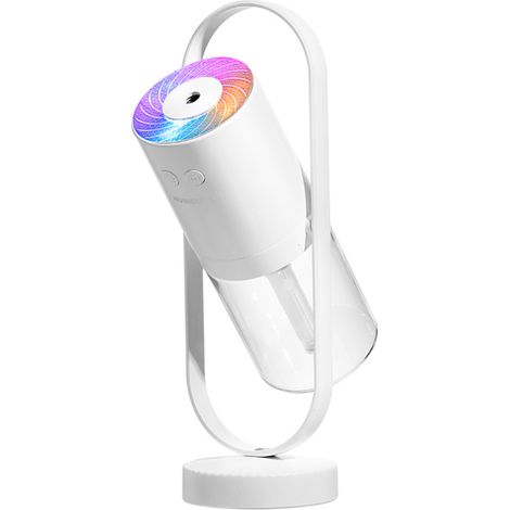 200-ml-Rotationsluftbefeuchter, feiner Nanonebel, geräuschlose Befeuchtung, frische Luft, hydratisierte Haut, farbiges Nachtlicht